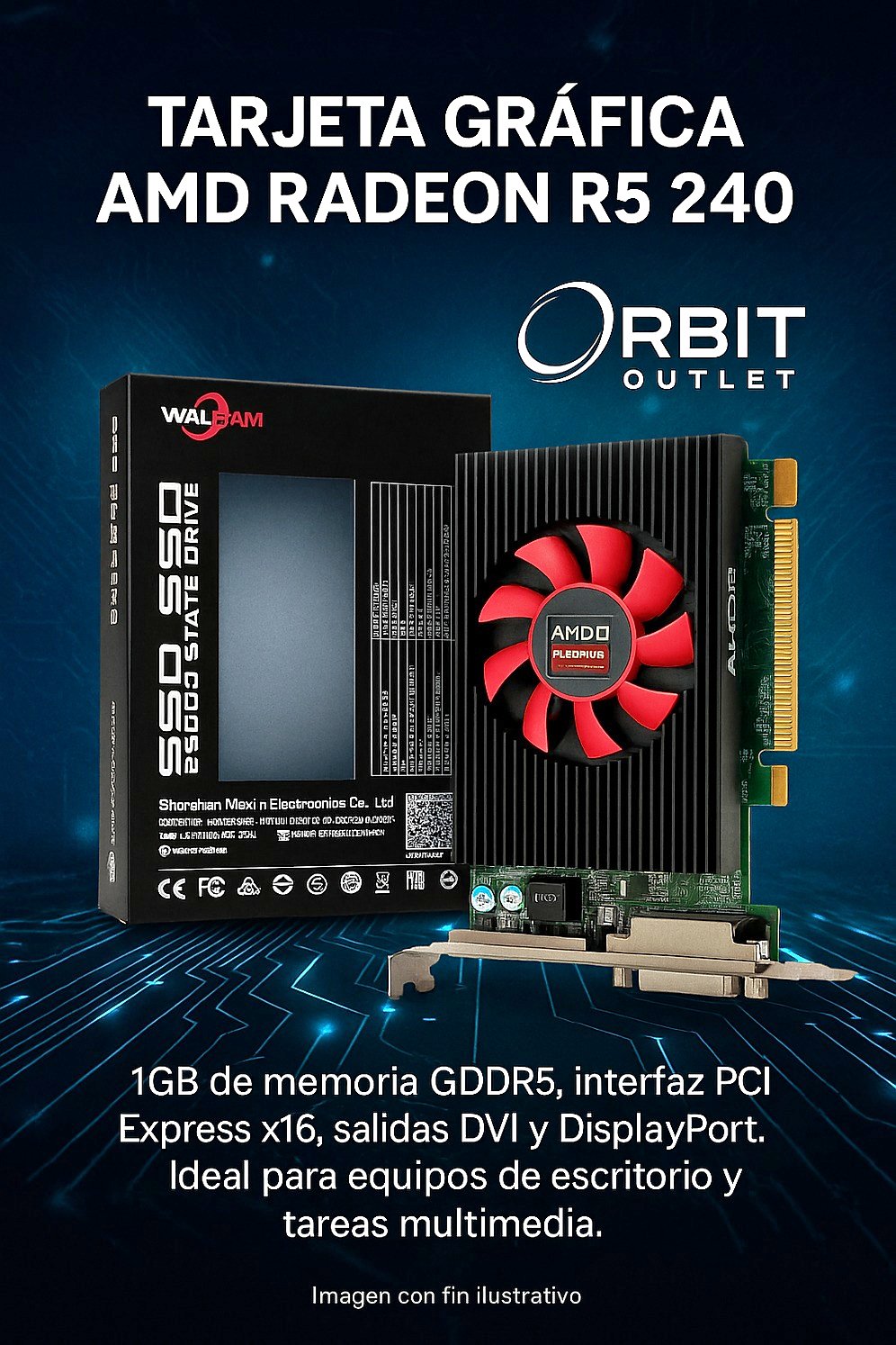 Tarjeta Gráfica AMD Radeon R5 240 - Motherboards - Carrillos, Alajuela ...