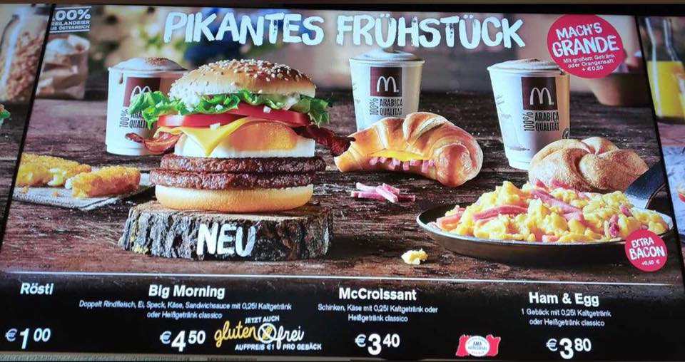 Mc Donalds Fruhstuckszeit Mcdonalds Aktionen Glaser 2019 12 18