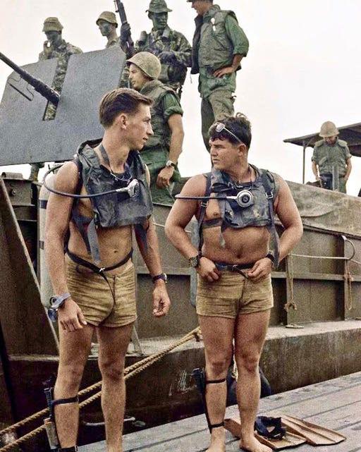 US Navy Seals with River Task Force 116 in the Vietnam Delta