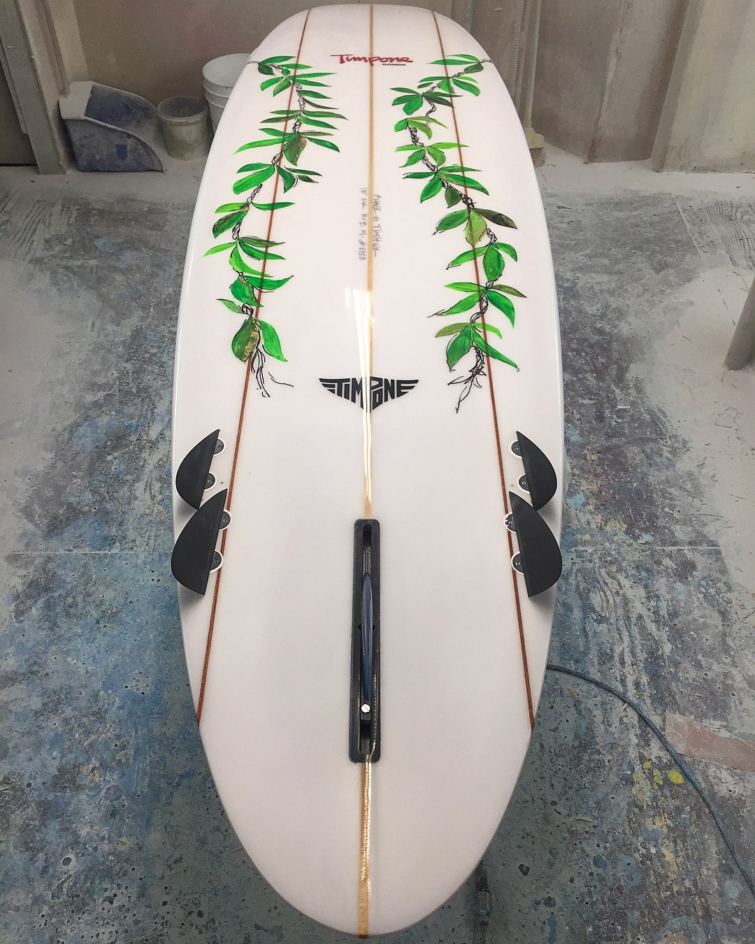 TIMPONE, shaped in Maui by Jeff Timpone. I think somewhere in the