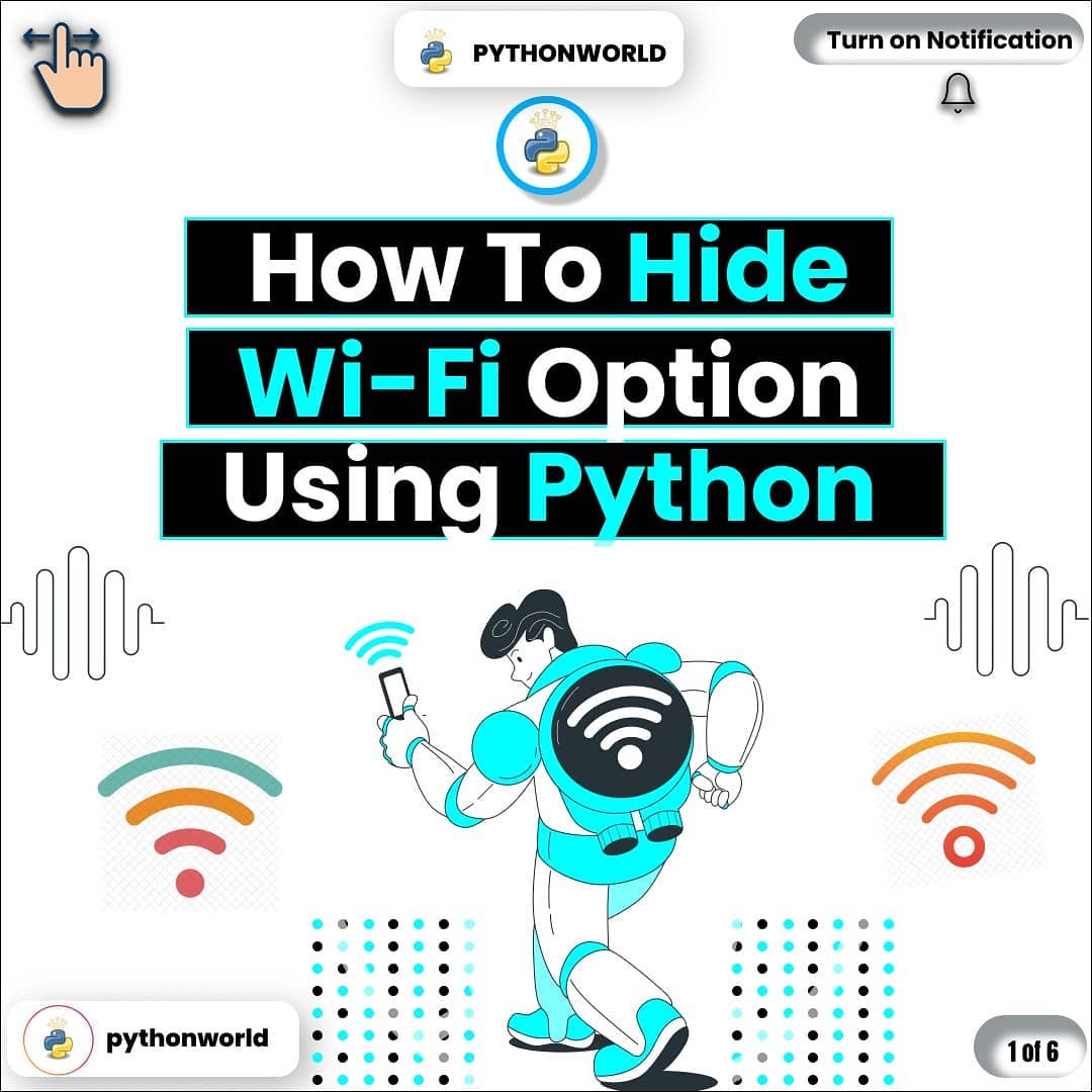 Thepythonworld - How to Hide or Disable Wi-Fi option using... | Facebook
