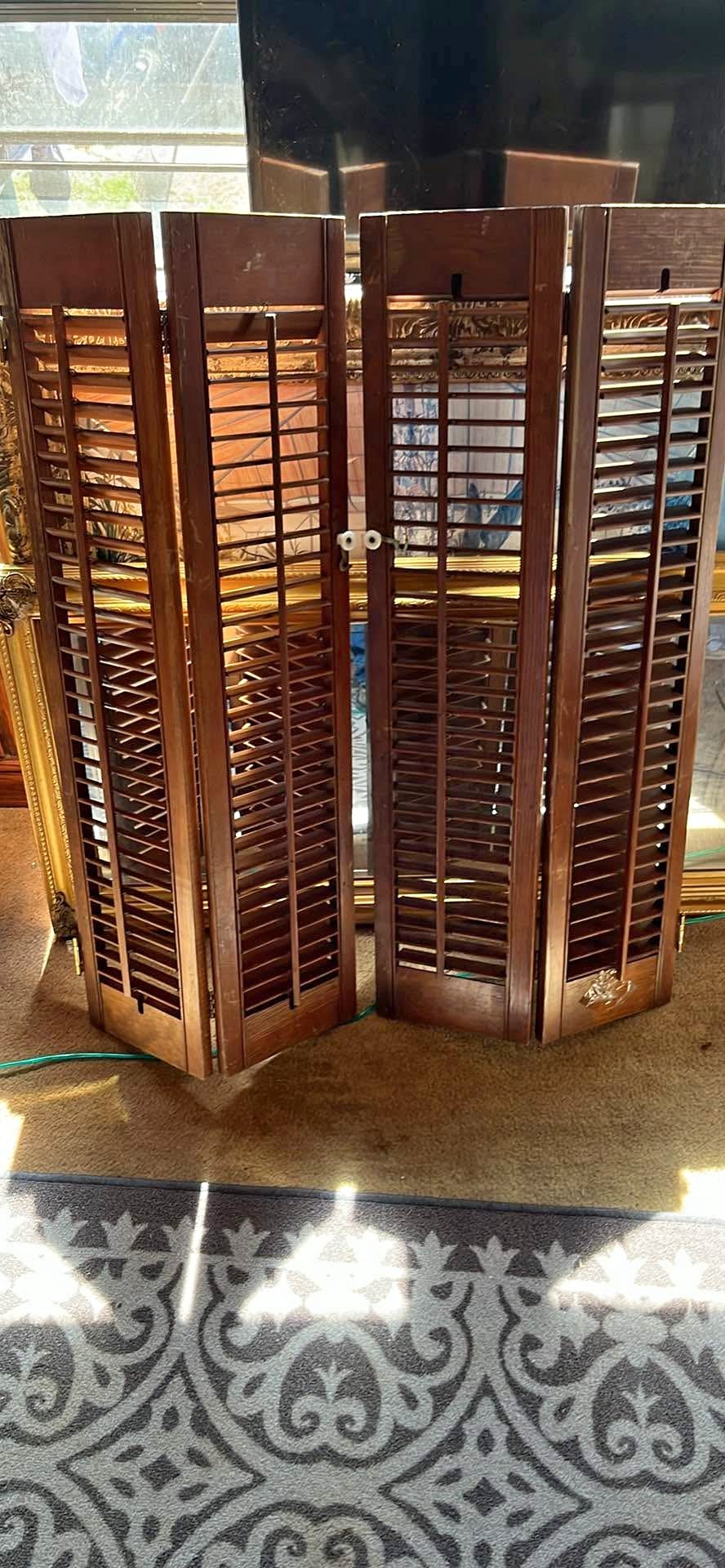 6 - 2 Panel shutter Bulk Set Vintage Solid Wood Narrow Shutters - 7.75 ...