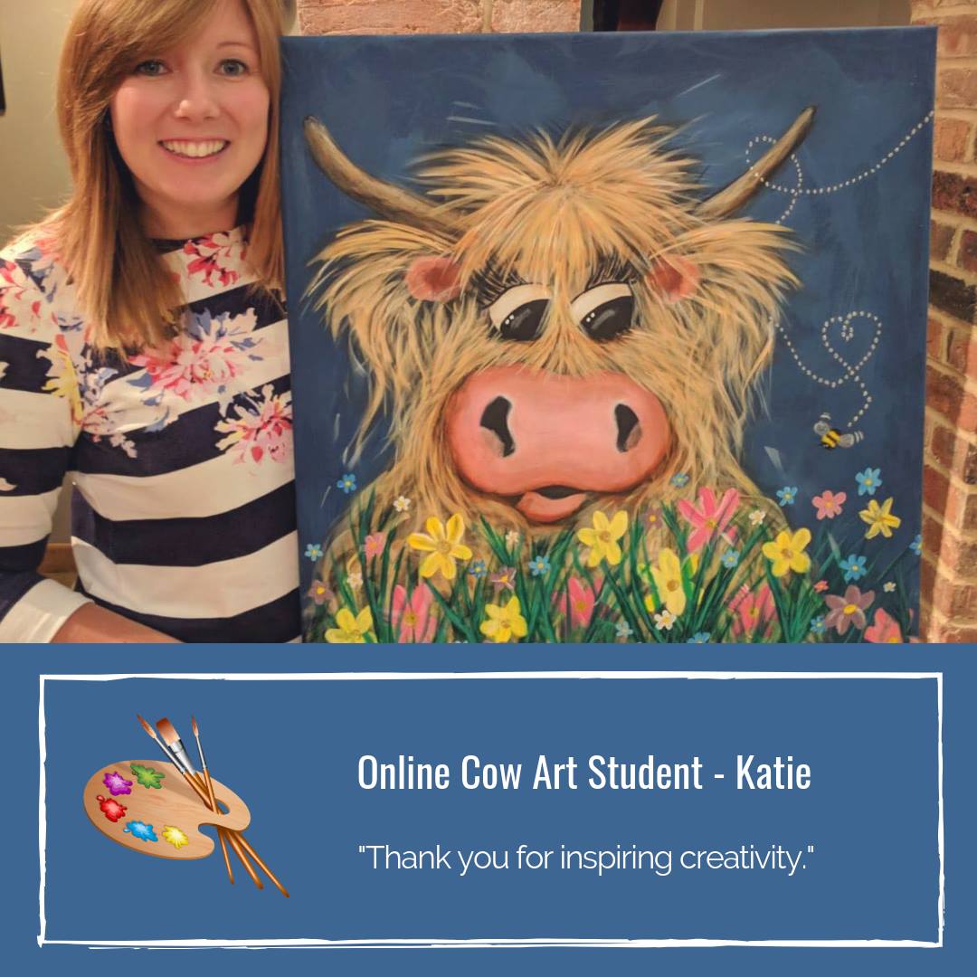 Something different. Yes . . . I painted a cow in 2011 for the