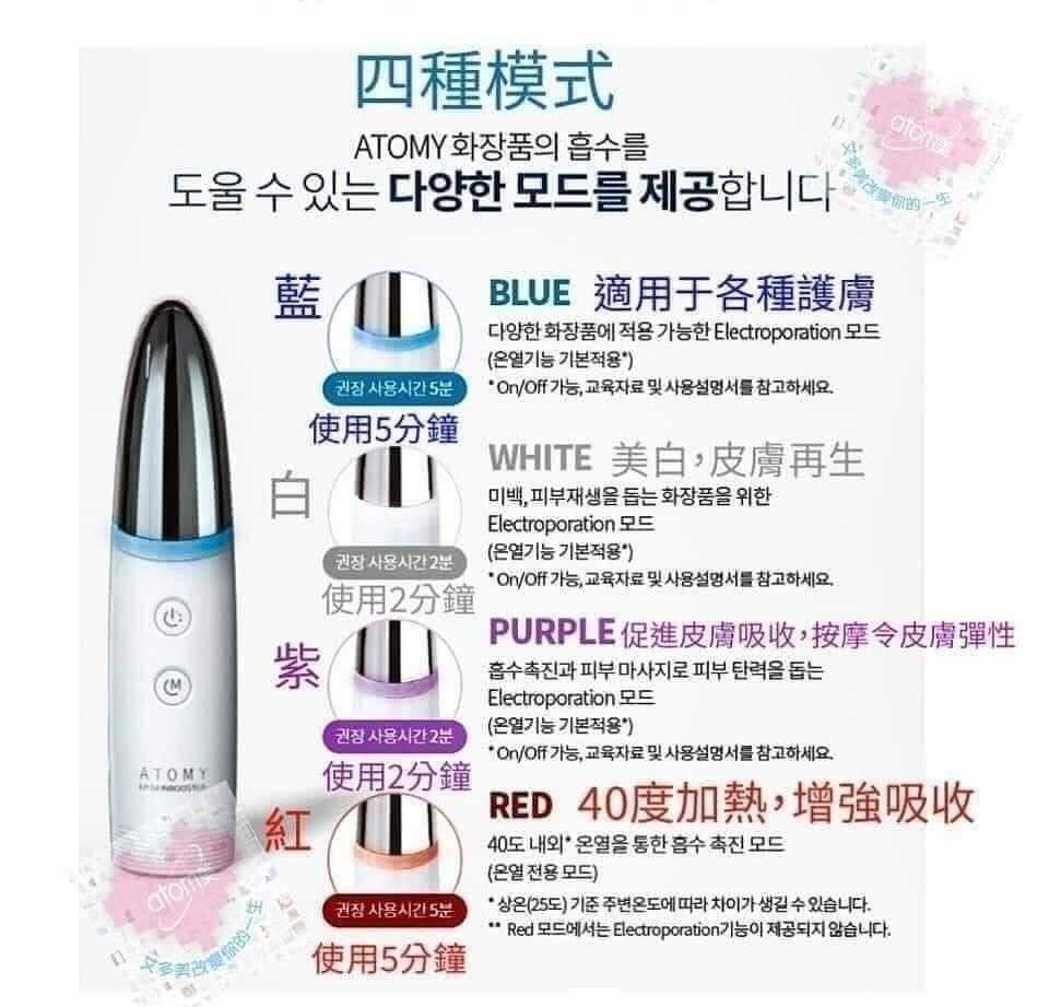 🗣🗣 “” Atomy EP Skin Booster（美容导入仪）“” 💥Electroporation 电
