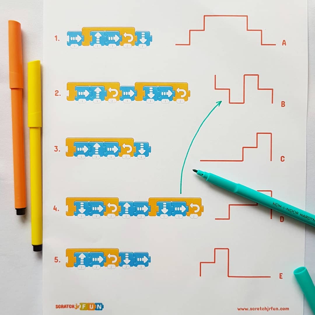 scratchjr.fun - 🔁 SCRIPTS WITH LOOPS MATCHING GAME 🔁 Use...