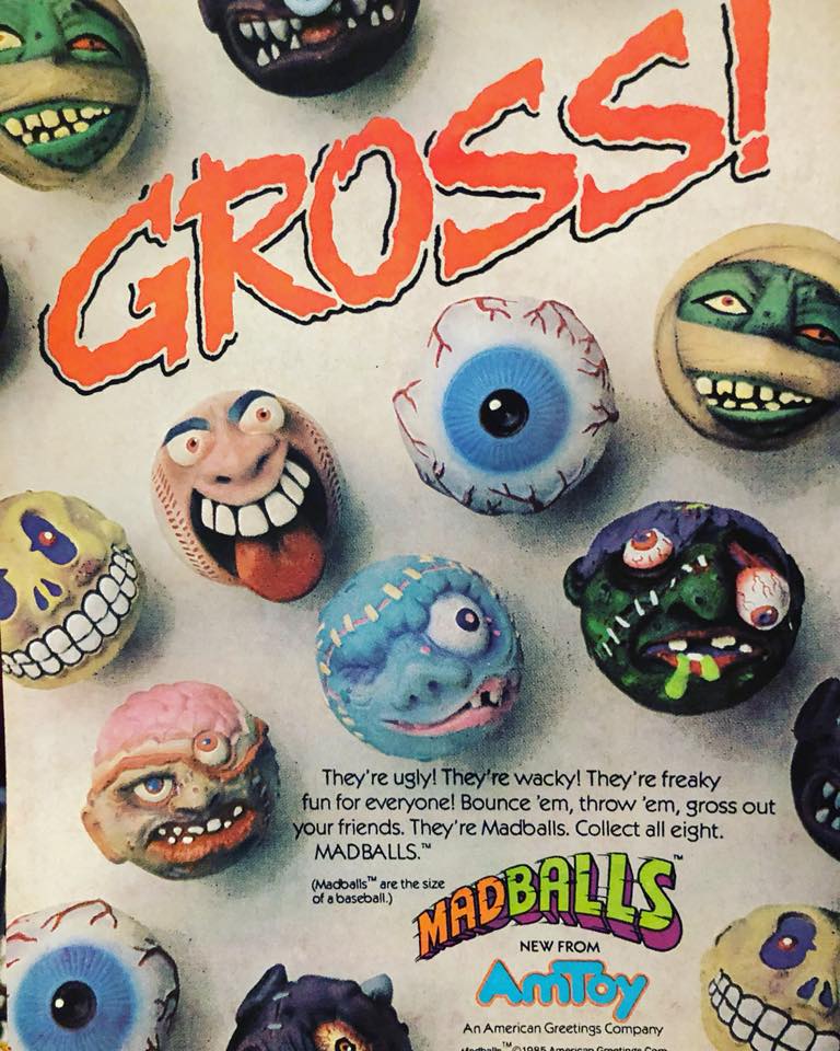 1986 AmToy Mad Balls: Snake Bait, Screamin' Meemie, Oculus Orbus