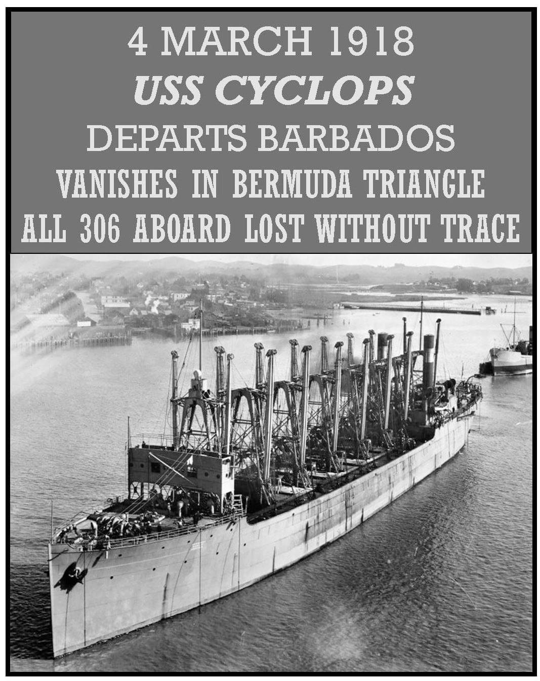 Military History Society of Rochester - USS Cyclops (AC-4) (Length 542 ...