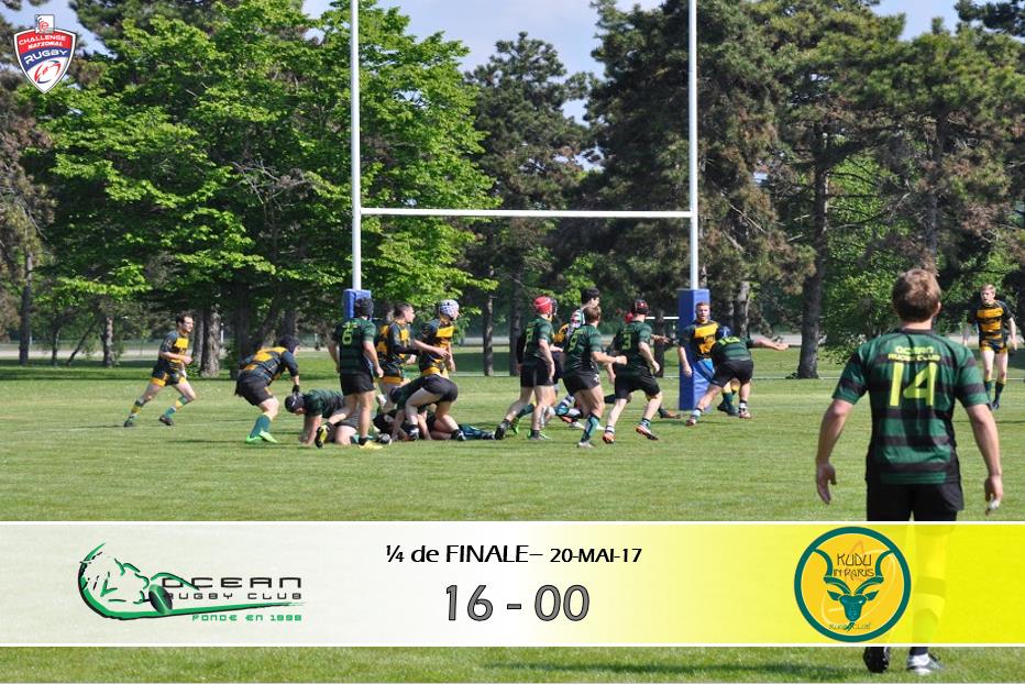 Ocean Rugby Club - L'ORC en demi après sa victoire contre Kudu in Paris ...