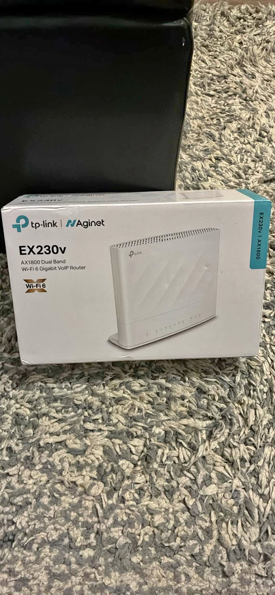 TP-Link EX230v - AX1800 Dual Band Wifi 6 Gigabit VoIP Router NEW ...