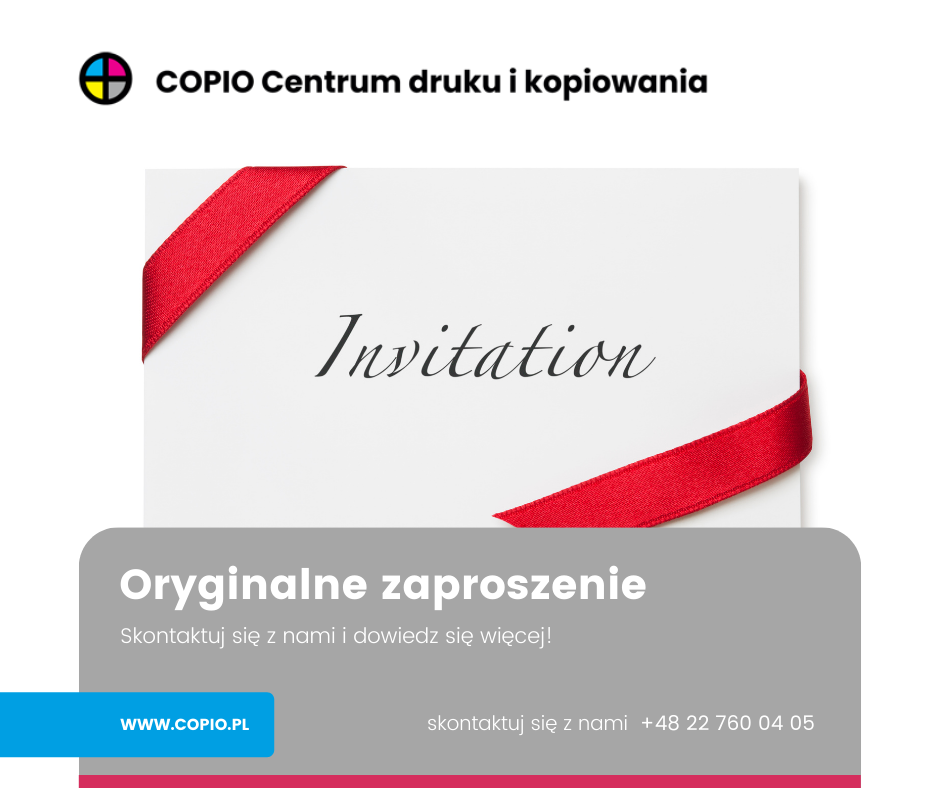 Drukarnia COPIO - Ważne okazje są w naszym życiu na porządku dziennym ...