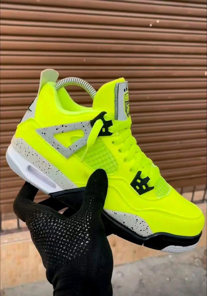 🔥 Air Jordan 4 Retro “Fluorescent Neon Green” Concept ⚡️💚 What