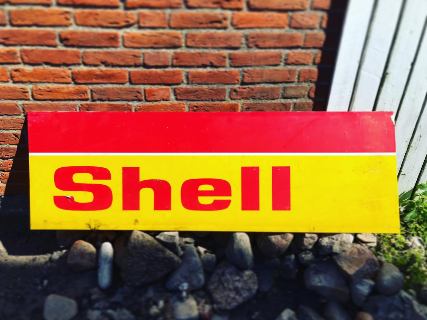 The Old Garage - Shell skilt i plastik fra gl tank station... | Facebook