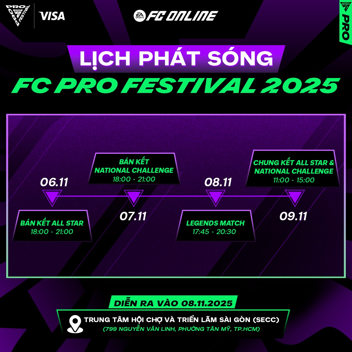EA - 🔥 LỊCH PHÁT SÓNG CHÍNH THỨC - FC PRO FESTIVAL 2025 🔥 Sự kiện lớn ...