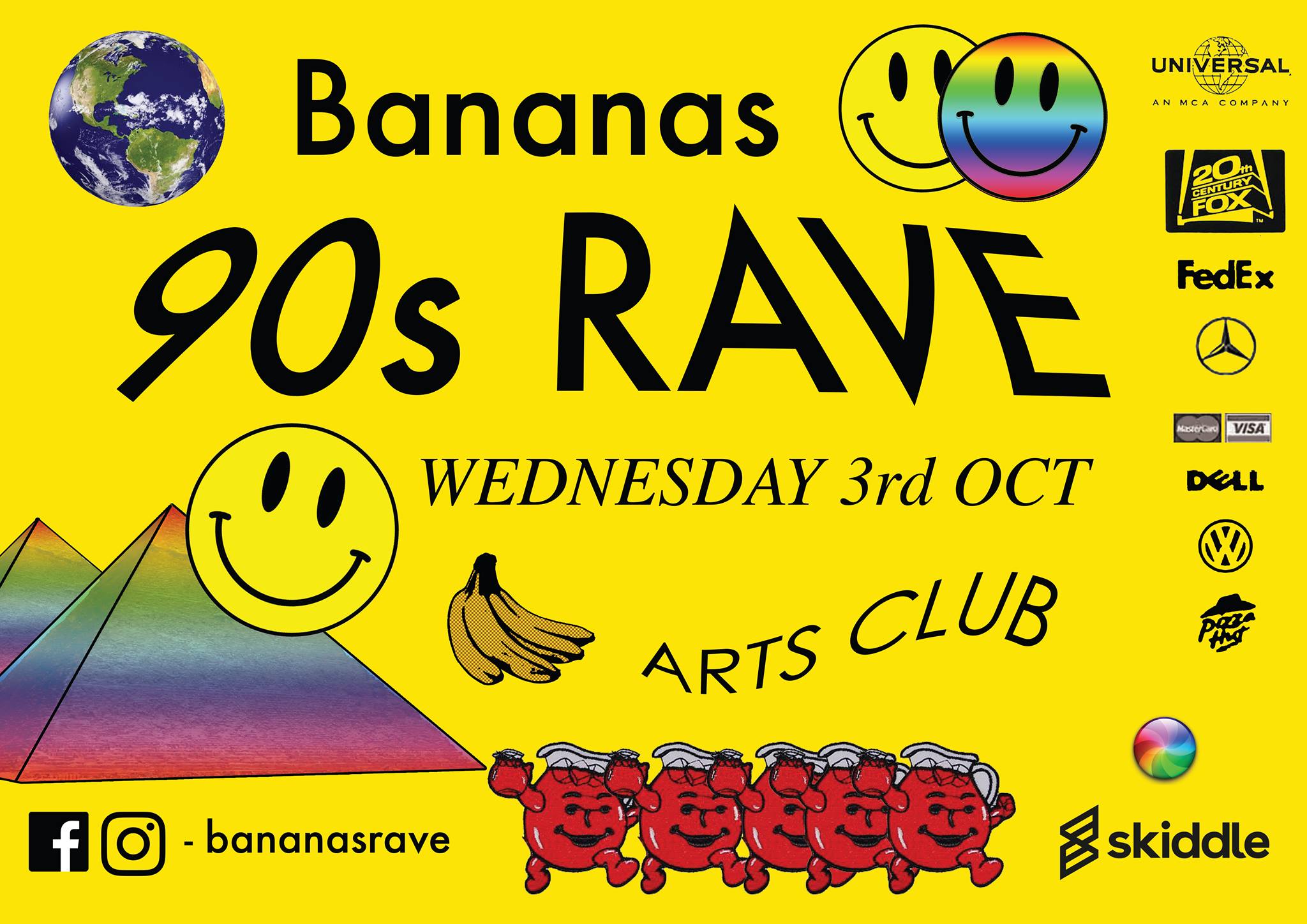 Bananas 90s Rave | Liverpool