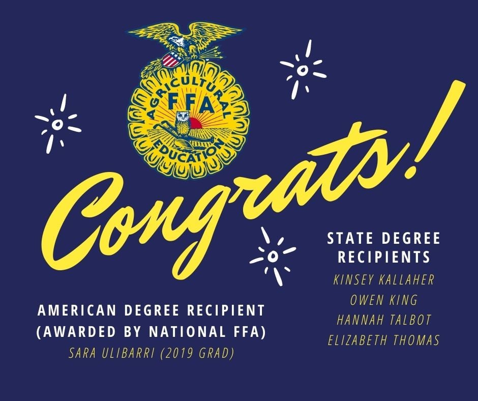 Pullman High School - Congratulations to our most recent FFA award ...