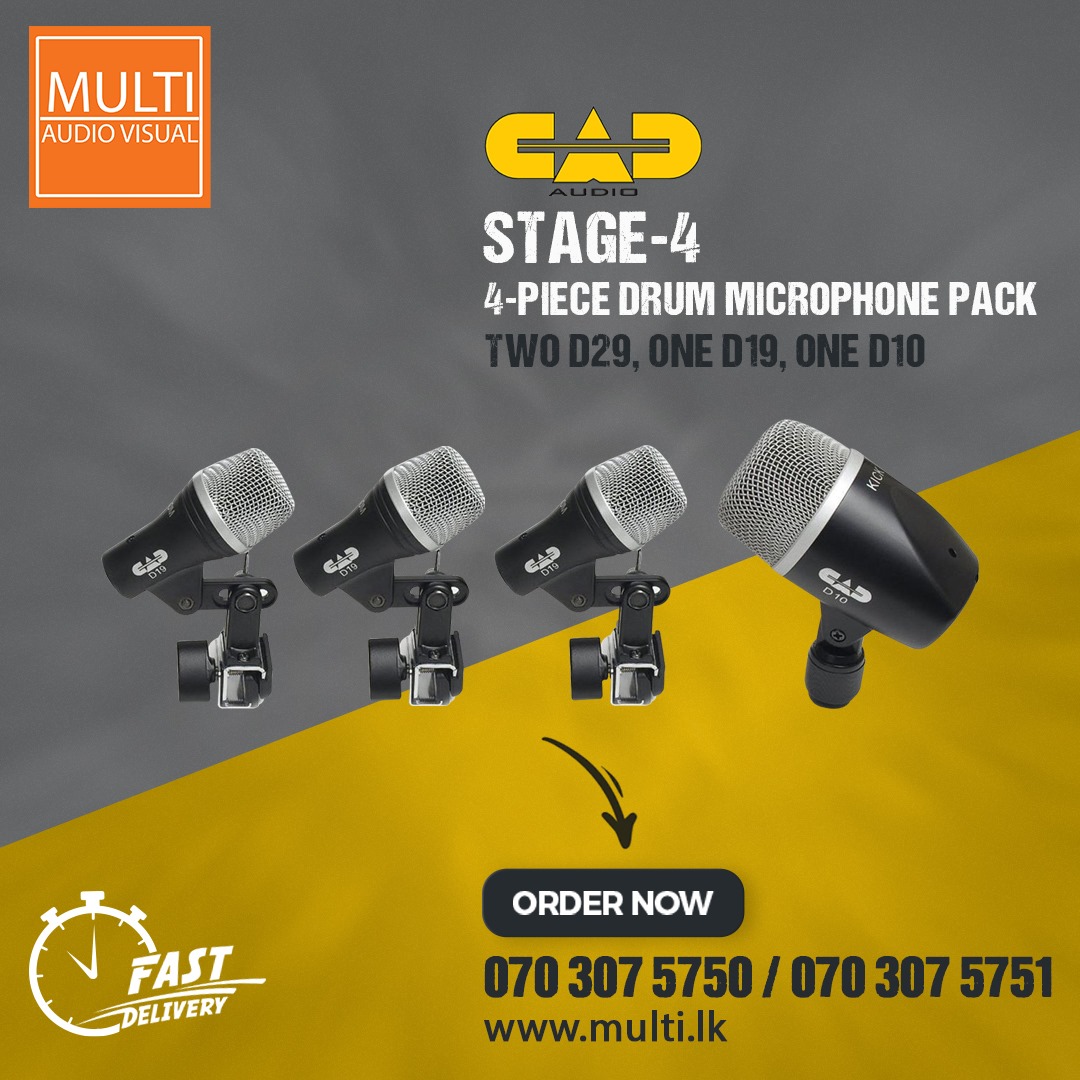 CAD AUDIO STAGE-4 4-Piece Drum Microphone Pack Two D29, One D19