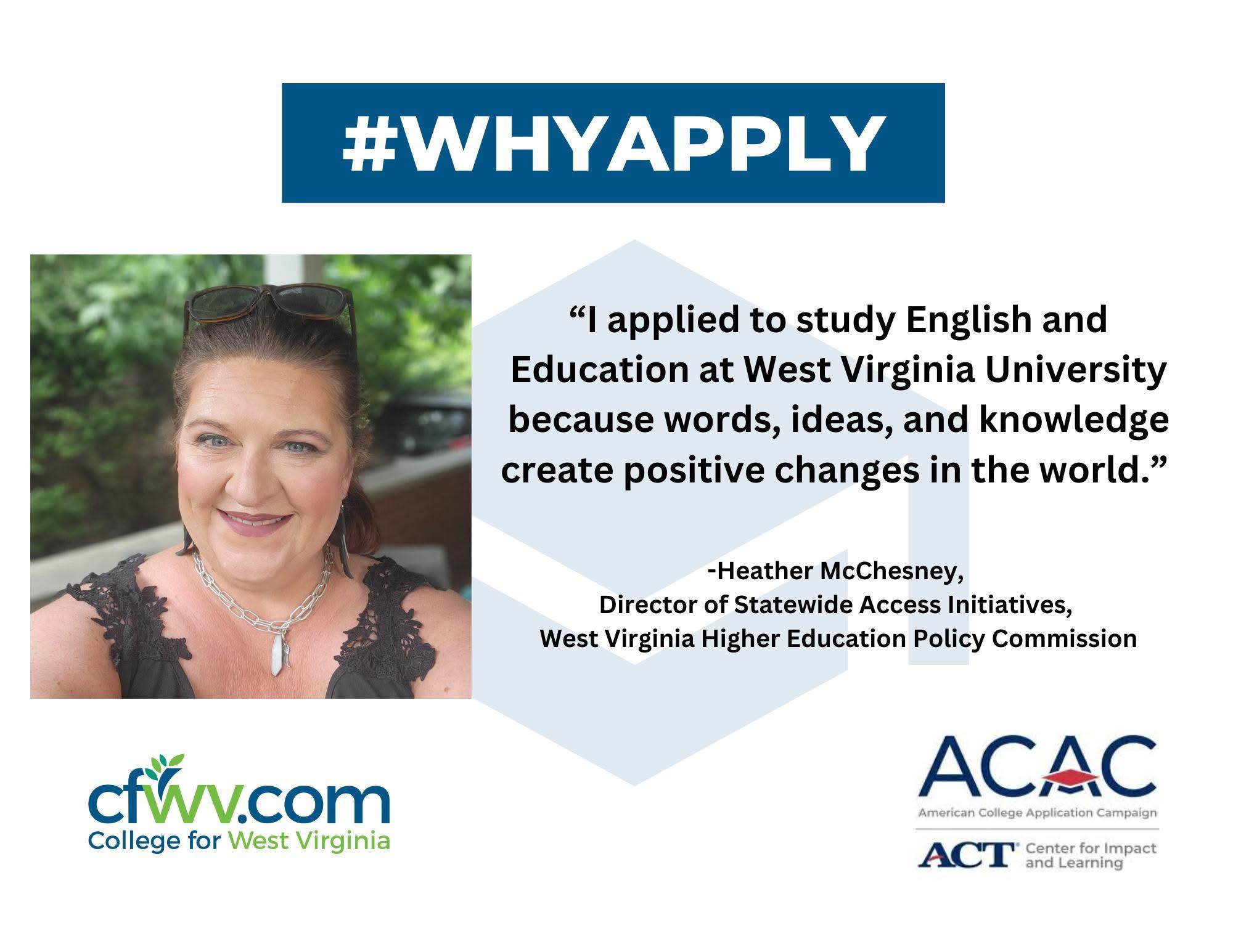 CFWV - 🎓 Today is #WhyApply Day! 🎓 We’re celebrating... | Facebook