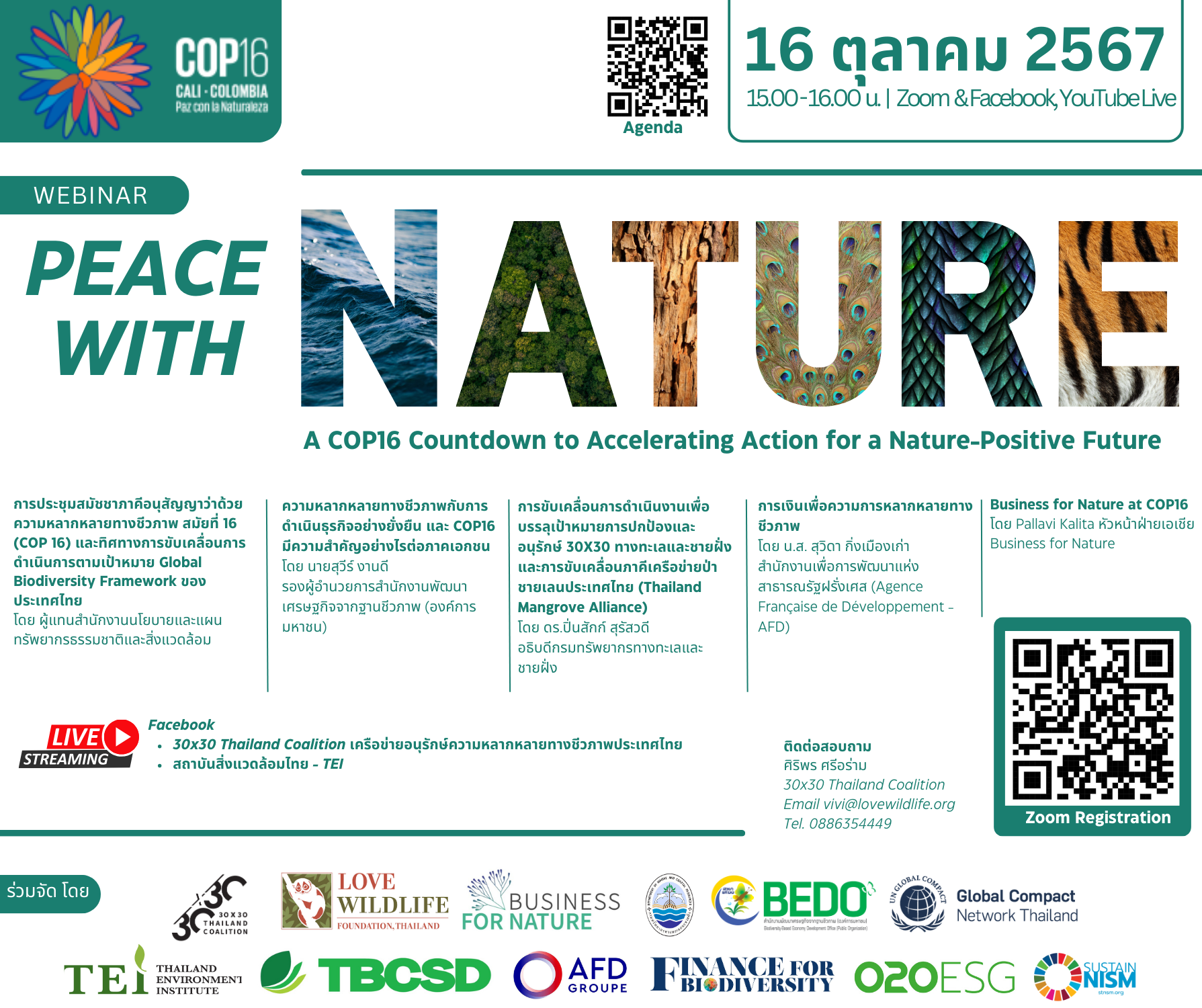 Webinar | Peace with Nature: A COP16 Countdown to Accelerating Action ...