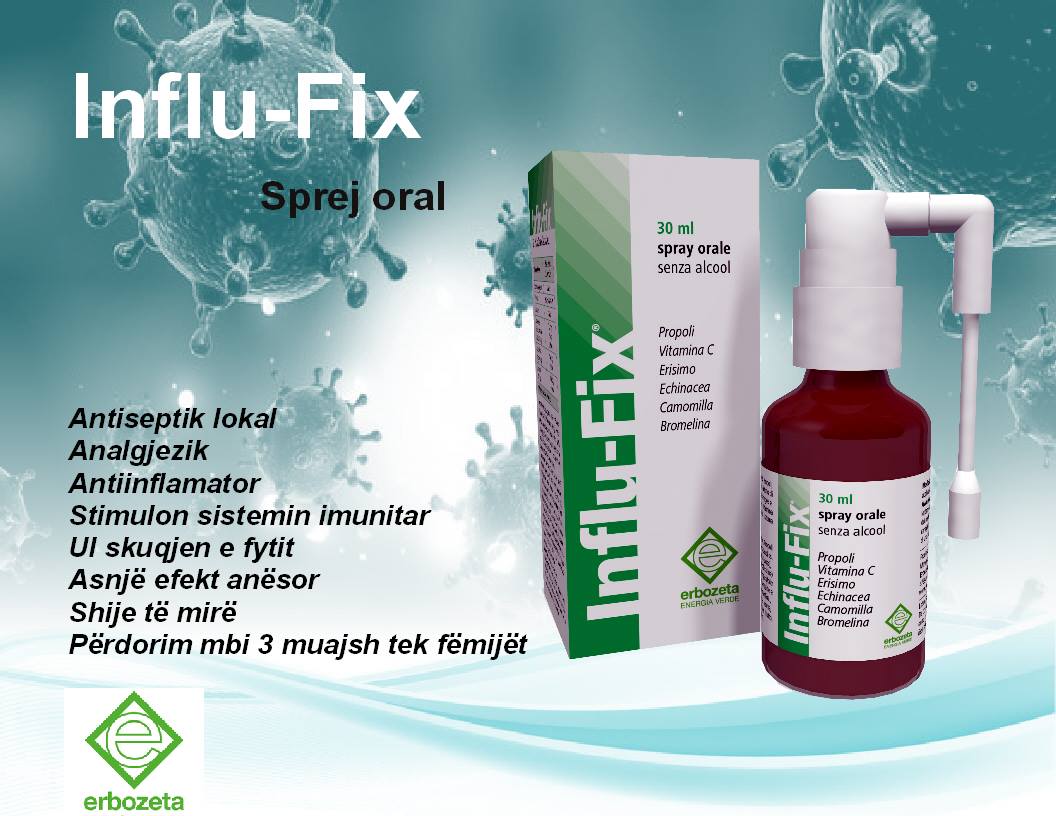 Pharma - Influ-Fix Sprej oral Përdorimi Të rriturit: çdo 8 orë nga 4 ...