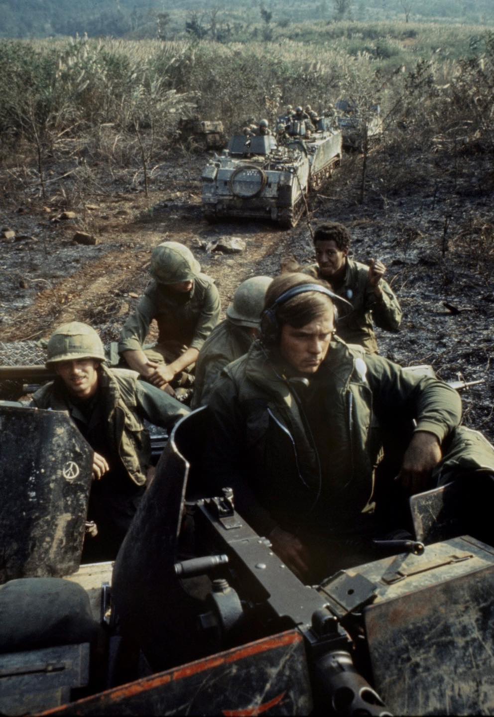 The photographer Larry Burrows was shot down while covering