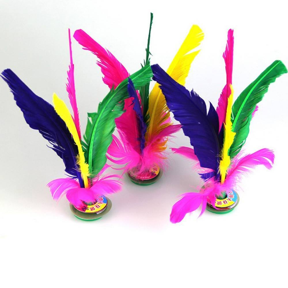 SUPVOX Lot De 2 Jianzi Volants Traditionnels Chinois Colorés - Jeu Sportif Résistant
