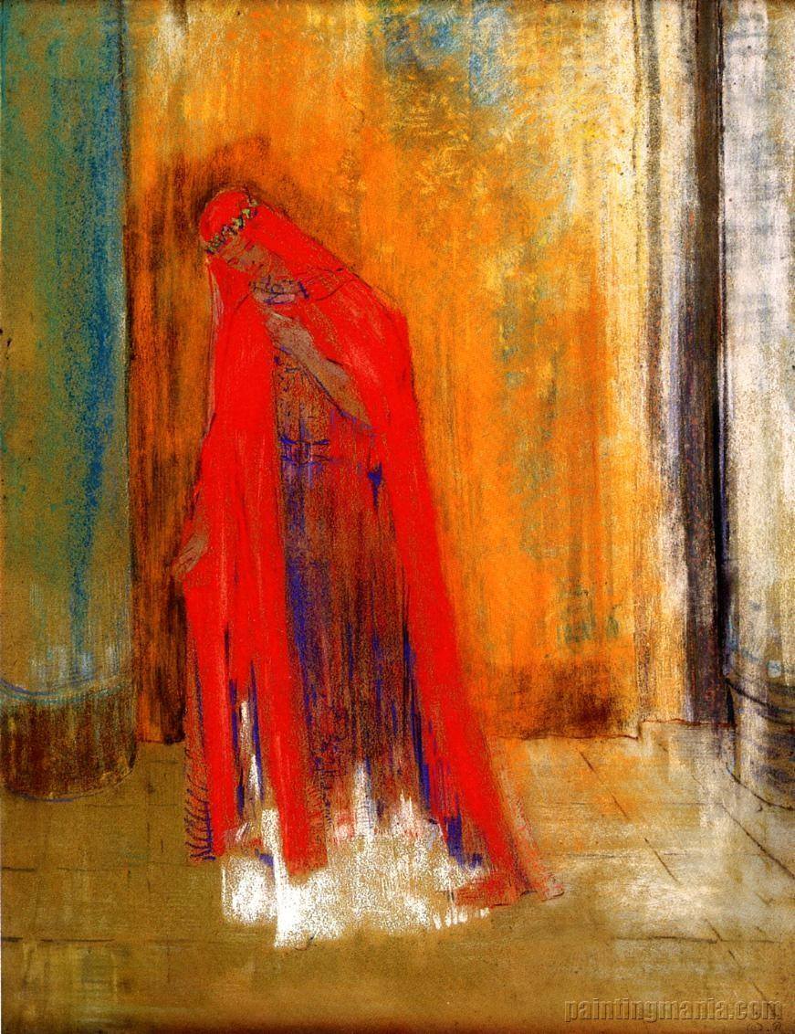 Odilon Redon、Tete de Jeune Femme de Prof Fichier:Odilon Redon