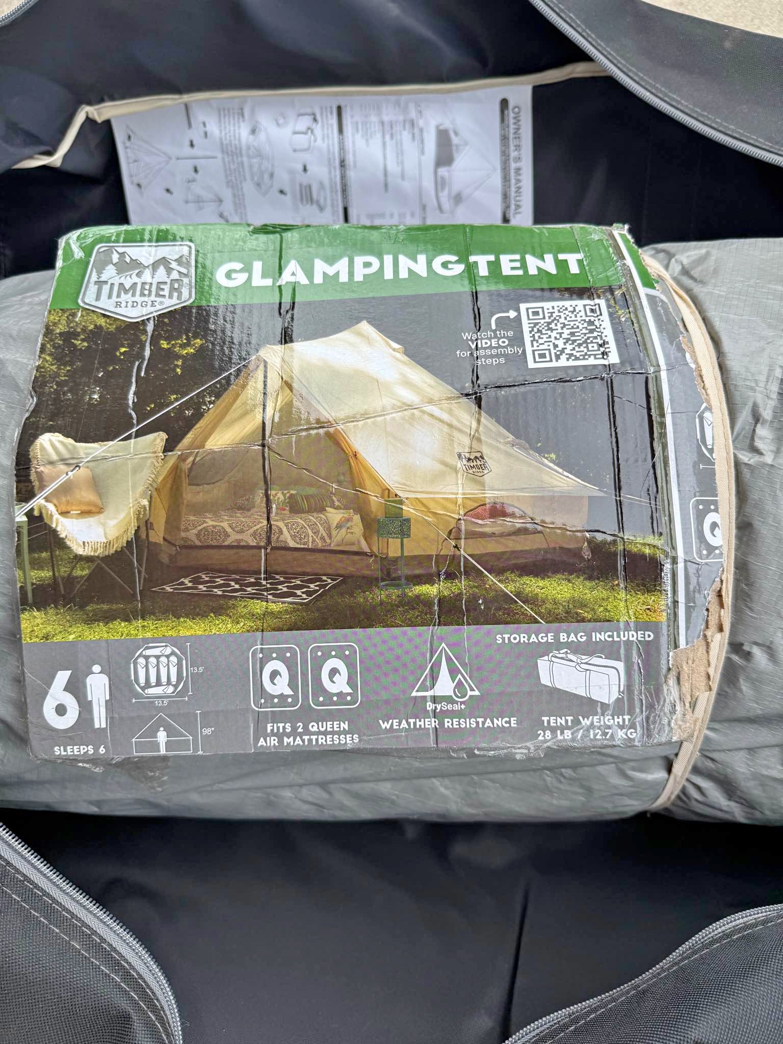 New Timber Ridge 6 Person Glamping Tent - Tents & Camping Shelters ...