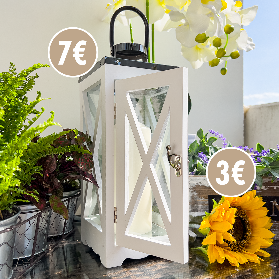 🕯️ Erleuchtendes für den Sommer 🕯️ Mit dieser schlichten und doch auffälligen Holzlaterne bereichert Ihr jeden Garten, Balkon oder Terrasse um einen ganz praktischen und vor allem verspielt zauberhaf