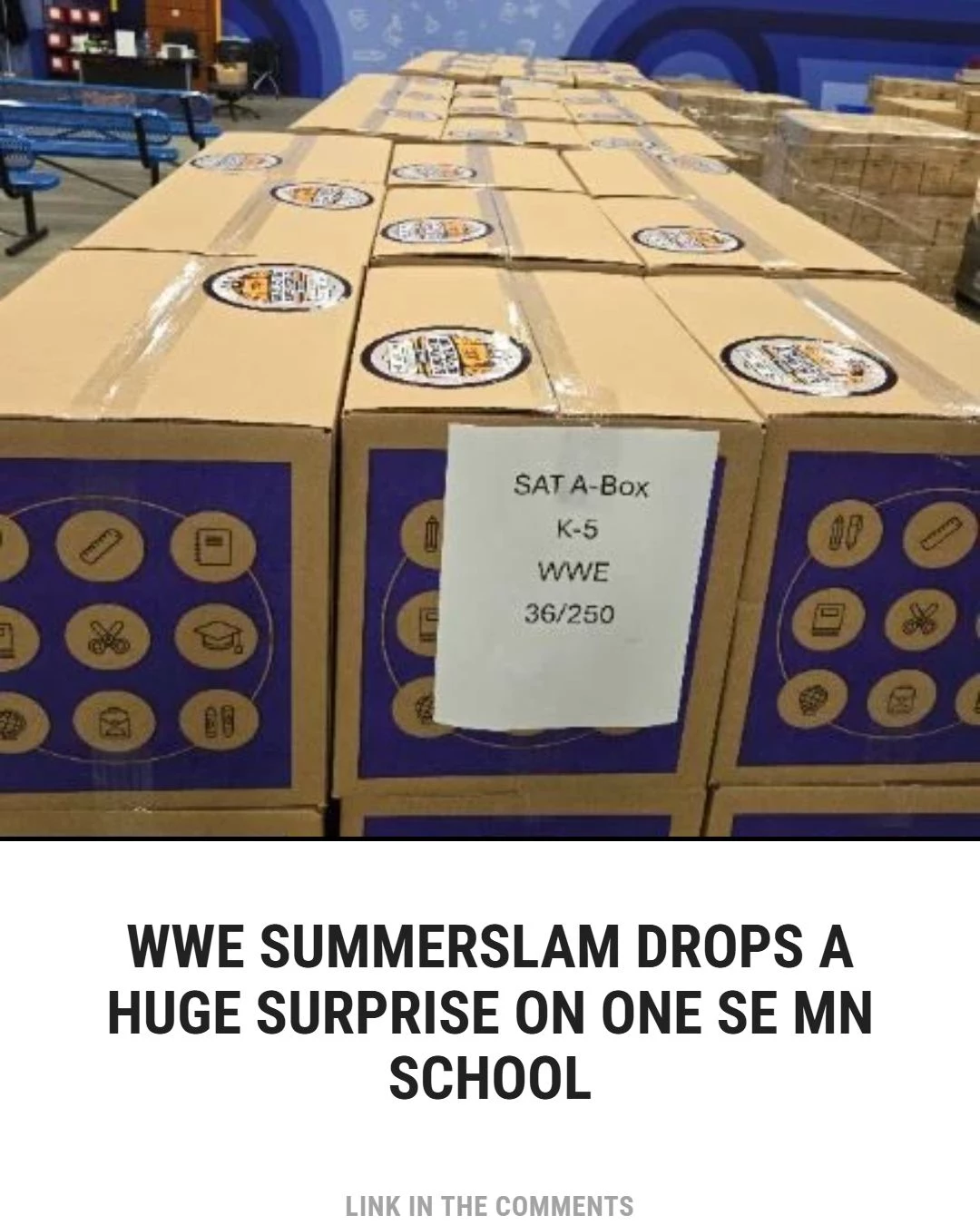 WWE Summerslam leaves surprise gift in southeast Minnesota