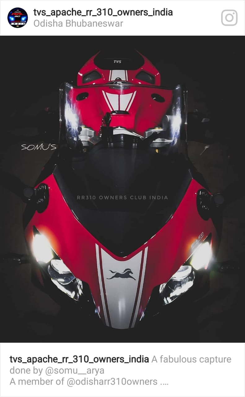 TVS Apache(akula) RR310 Tamil Nadu club