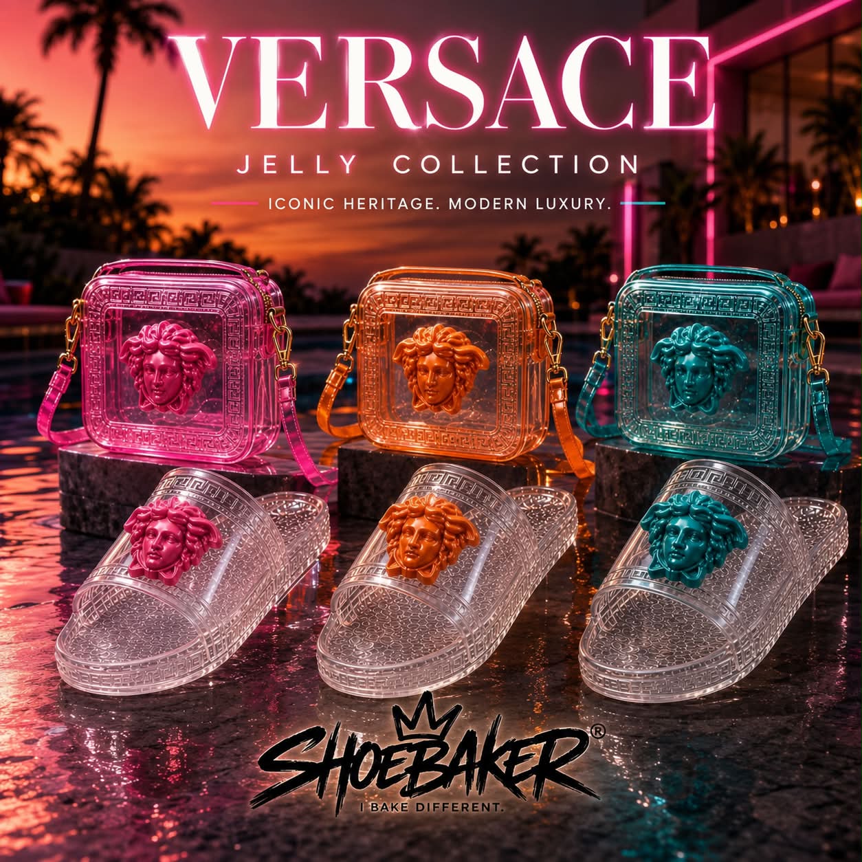 Versace Jelloy Collections 🩷🩵🧡