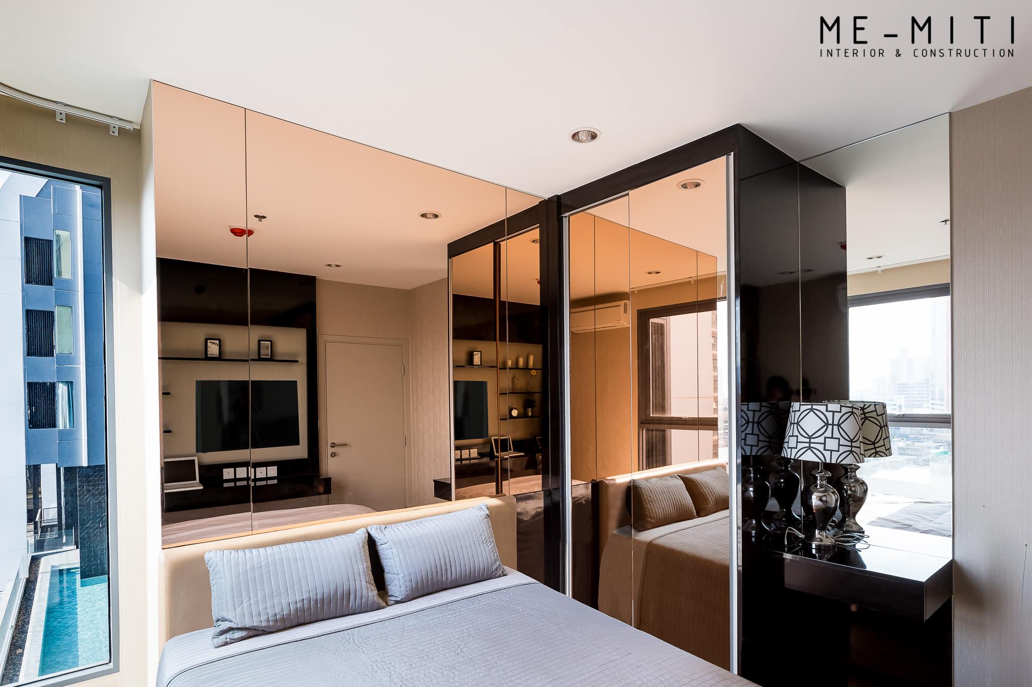 ME-MITI - #กระจกเงาโรสโกล #rosegold #หัวเตียง #ตกแต่งผนัง #โต๊ะทานข้าว ...