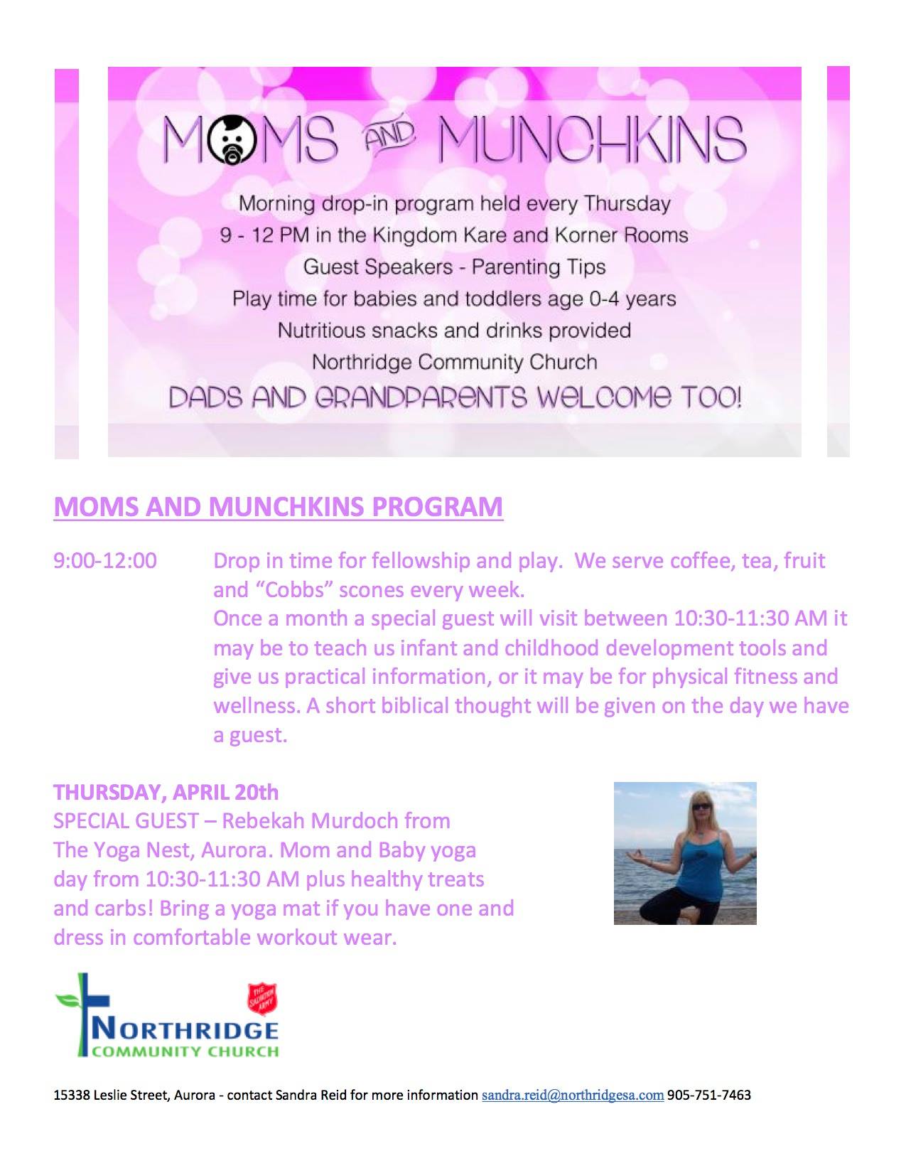 Moms and Munchkins, Northridge Community Church - Home