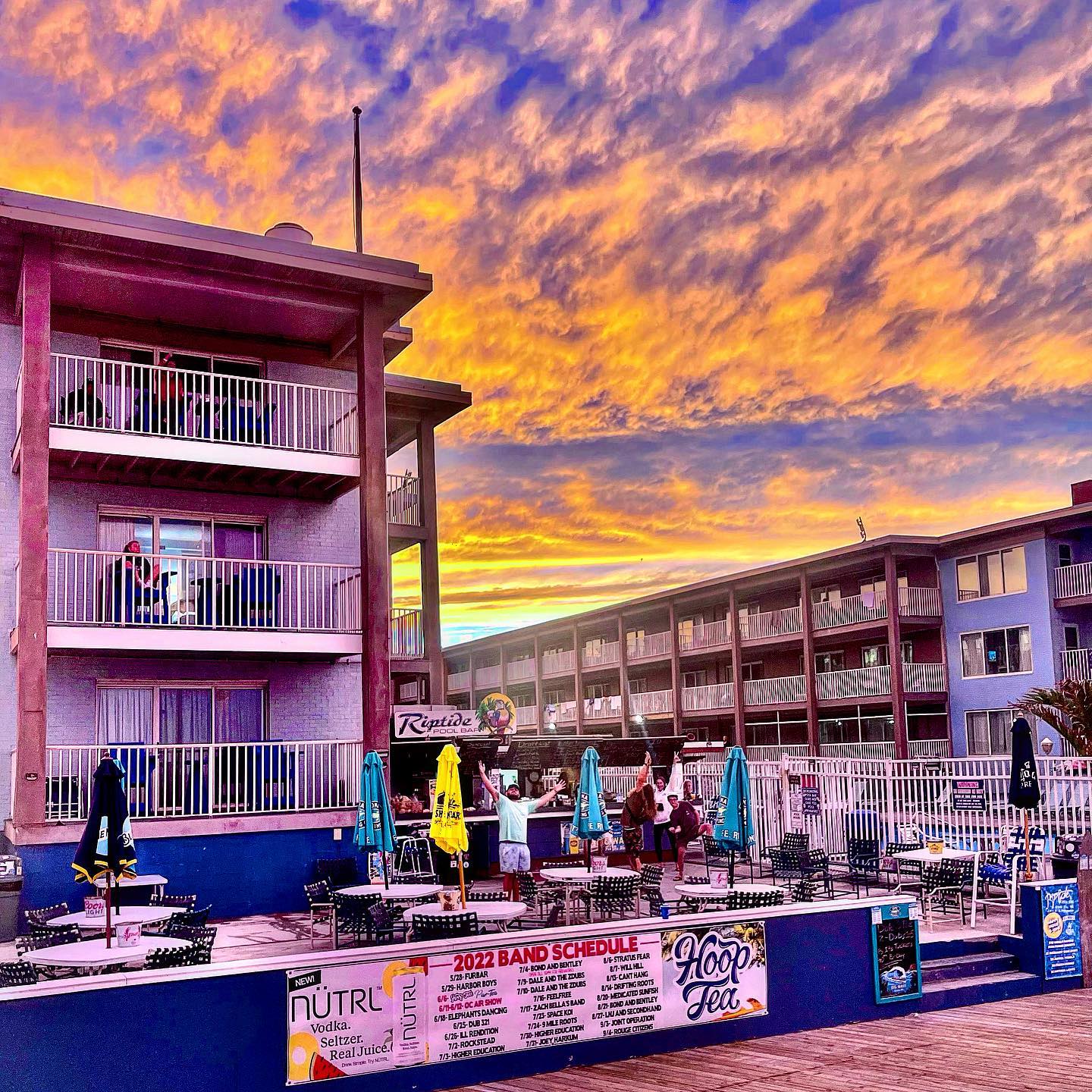 Riptide Pool Bar - Beach sunsets are pretty epic around here! We are ...