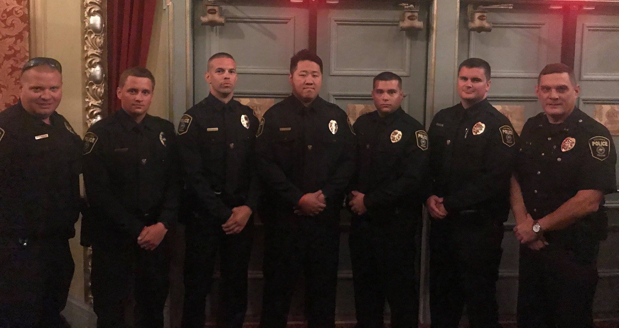 Columbia - From left to right: Sgt. Perkins, Joshua Popielarz, Michael ...