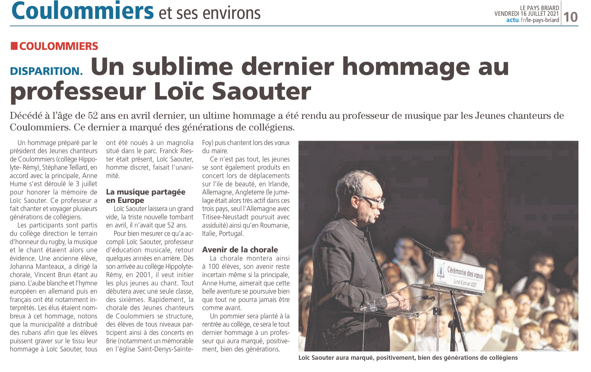Le Pays Briard Avis De Décès Coulommiers