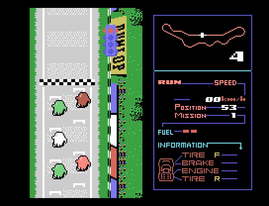 Konami easter egg in F1 Spirit game