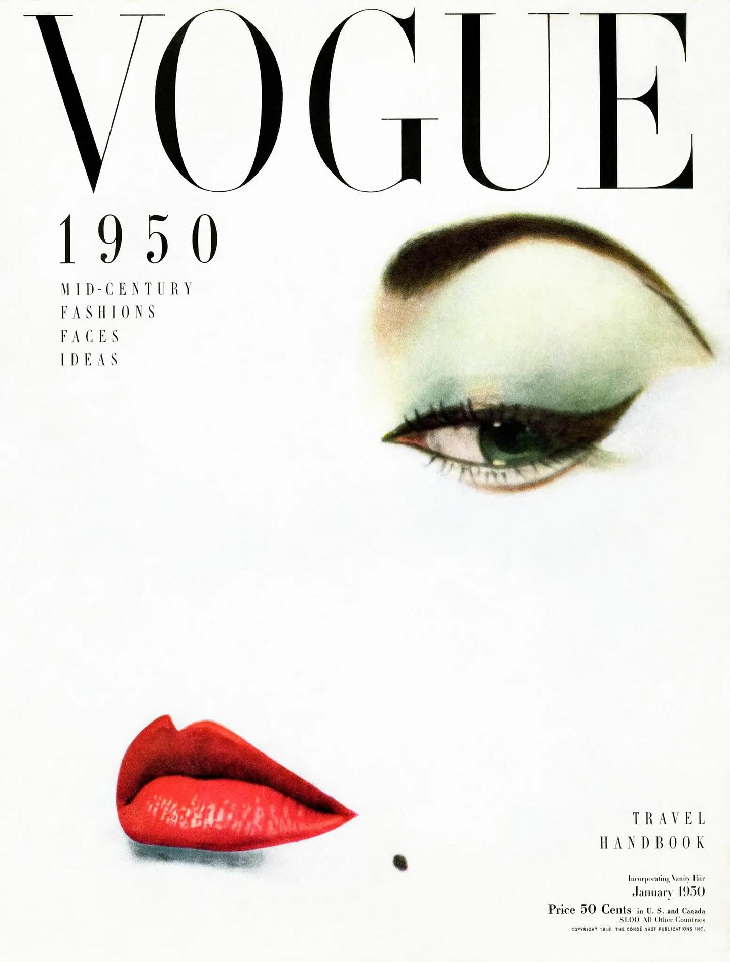 Erwin Blumenfeld's Doe Eye (Vogue, January 1950) was recently