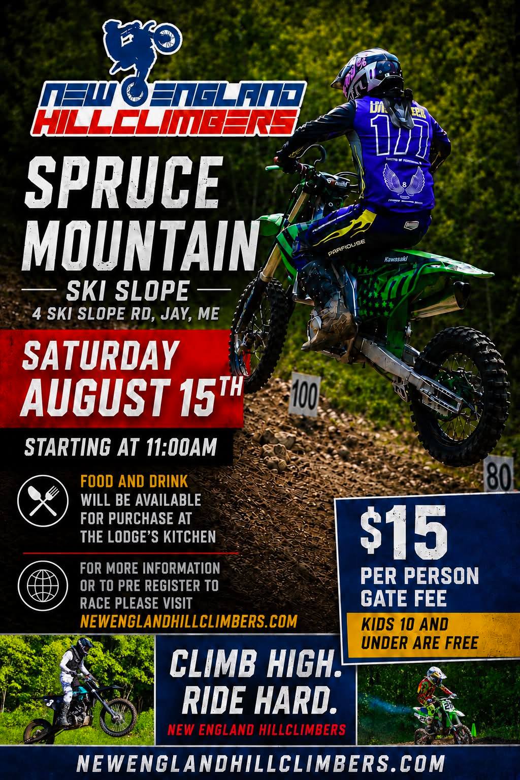 New England Hill Climbers event at Spruce Mountain Ski Slope in