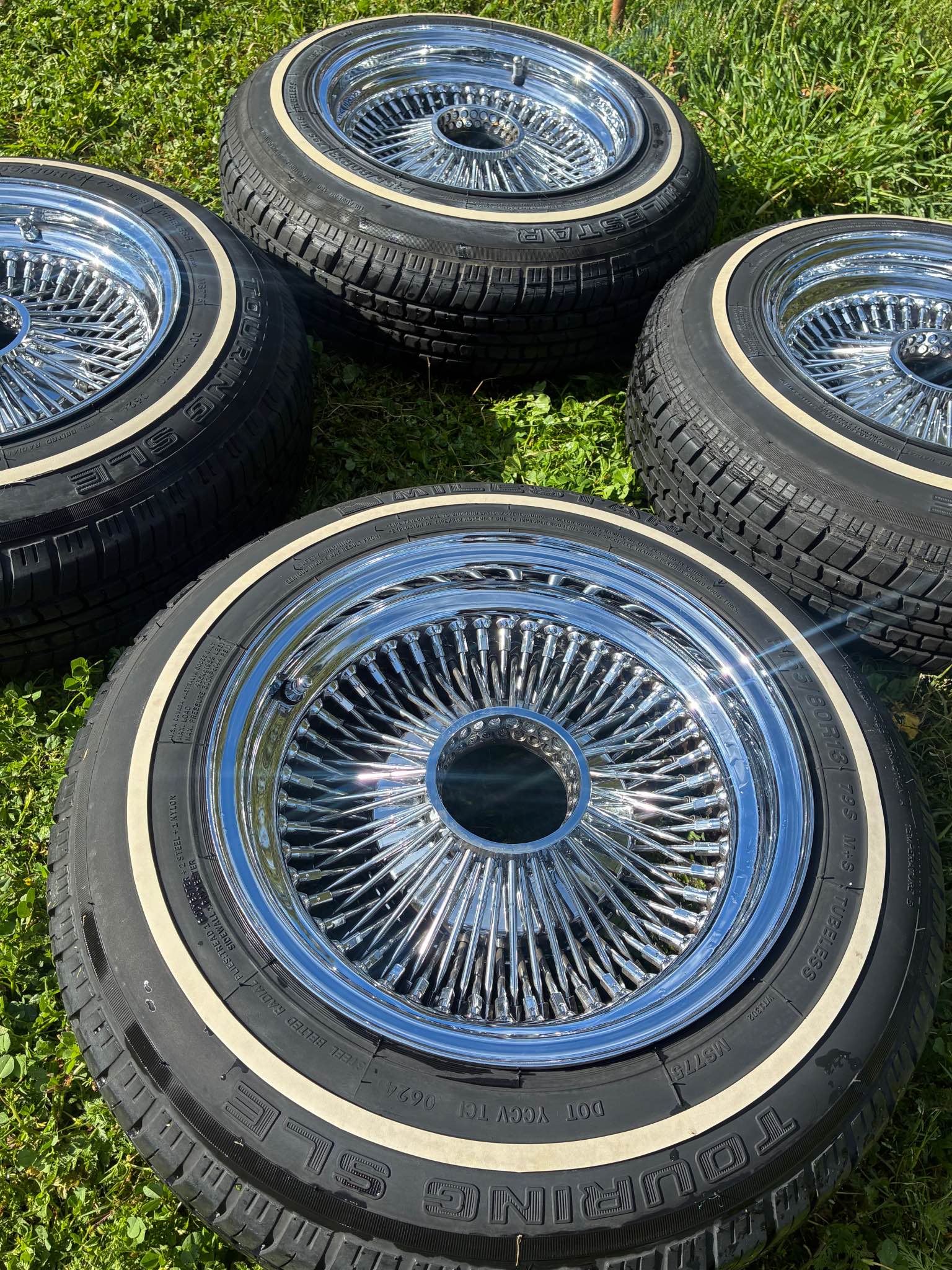 13 inch standard wire wheels spoke rims - Car Wheels, Tires & Parts ...