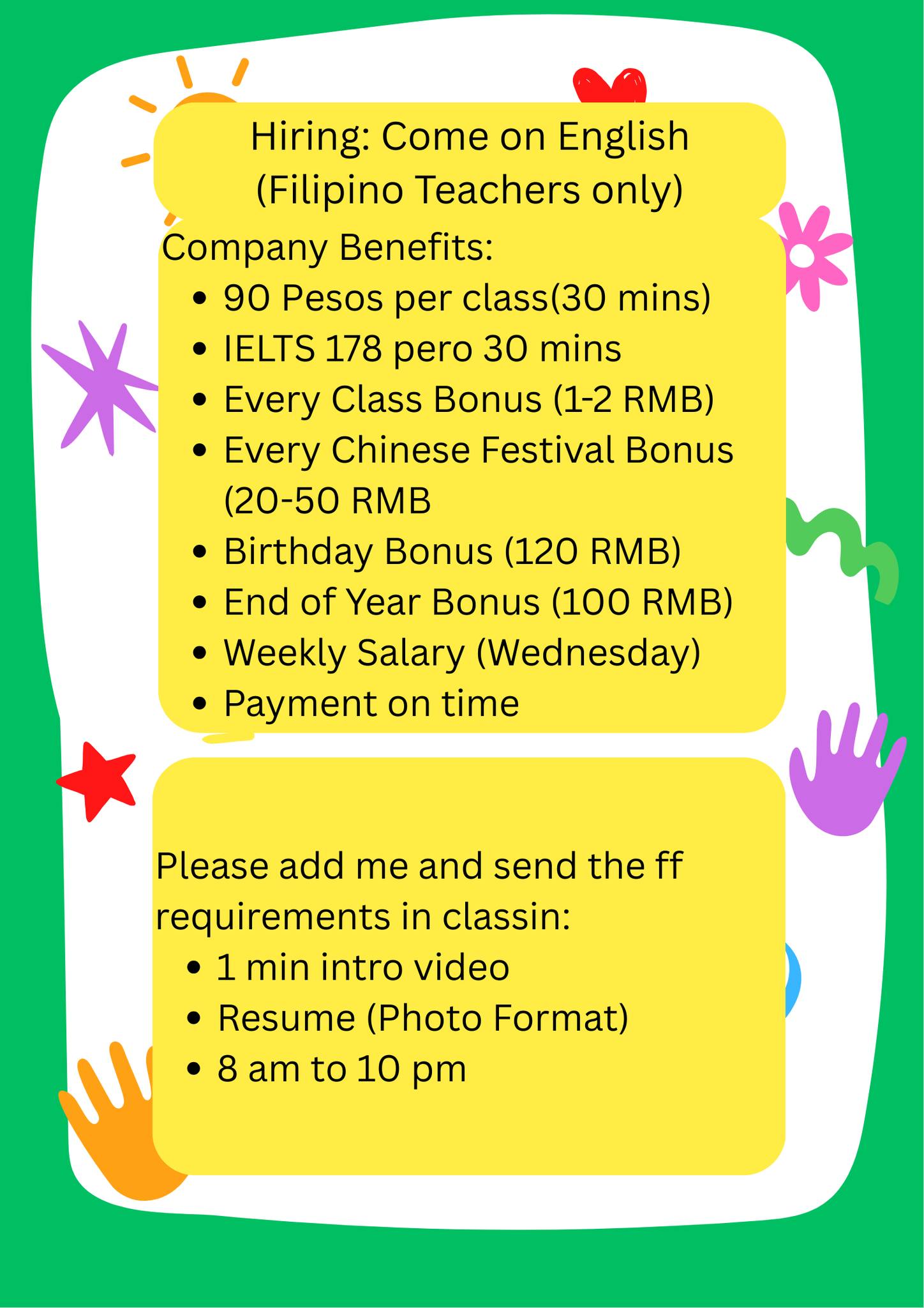 Hiring ESL Teachers Group | HIRING | Facebook