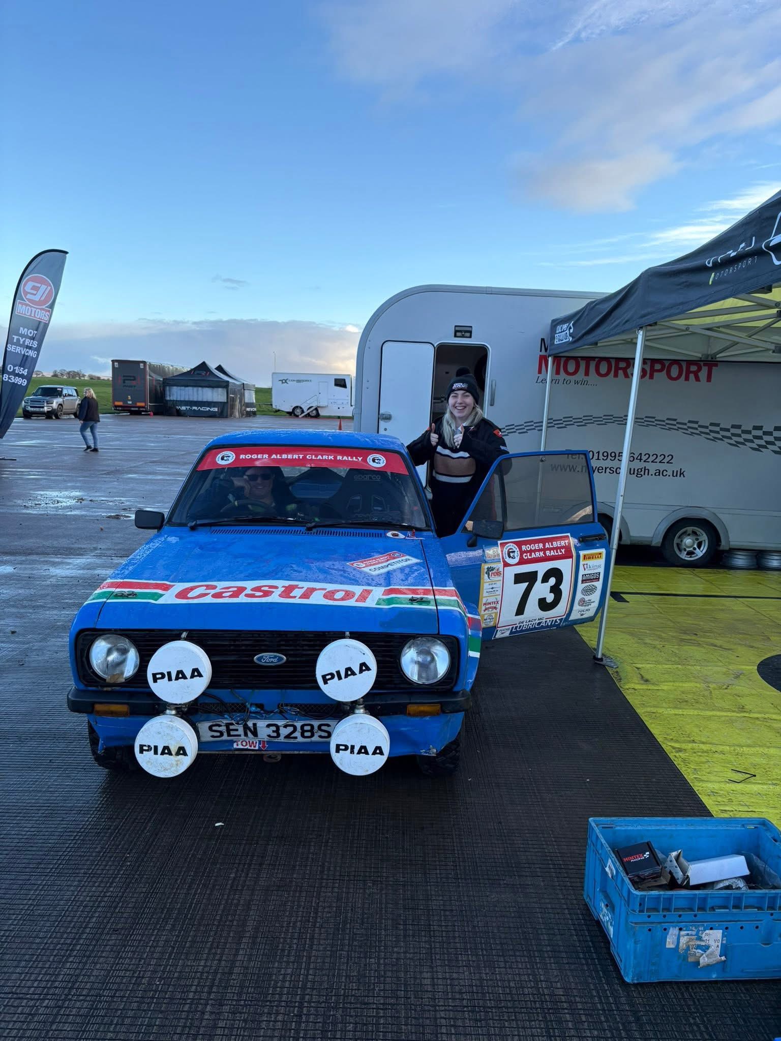 Grace Pedley Rallying