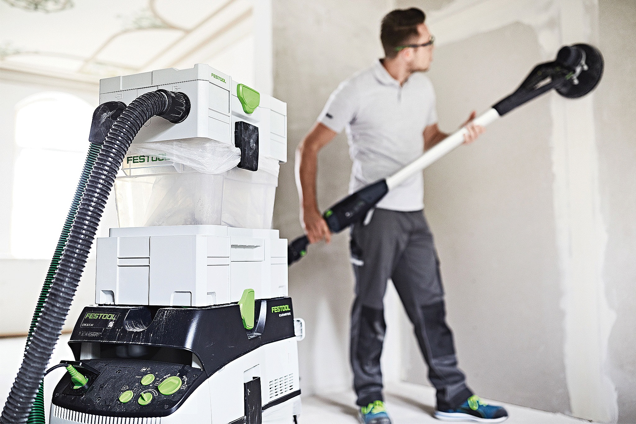 Festool - The CT CYCLONE pre-separator is the simplest...