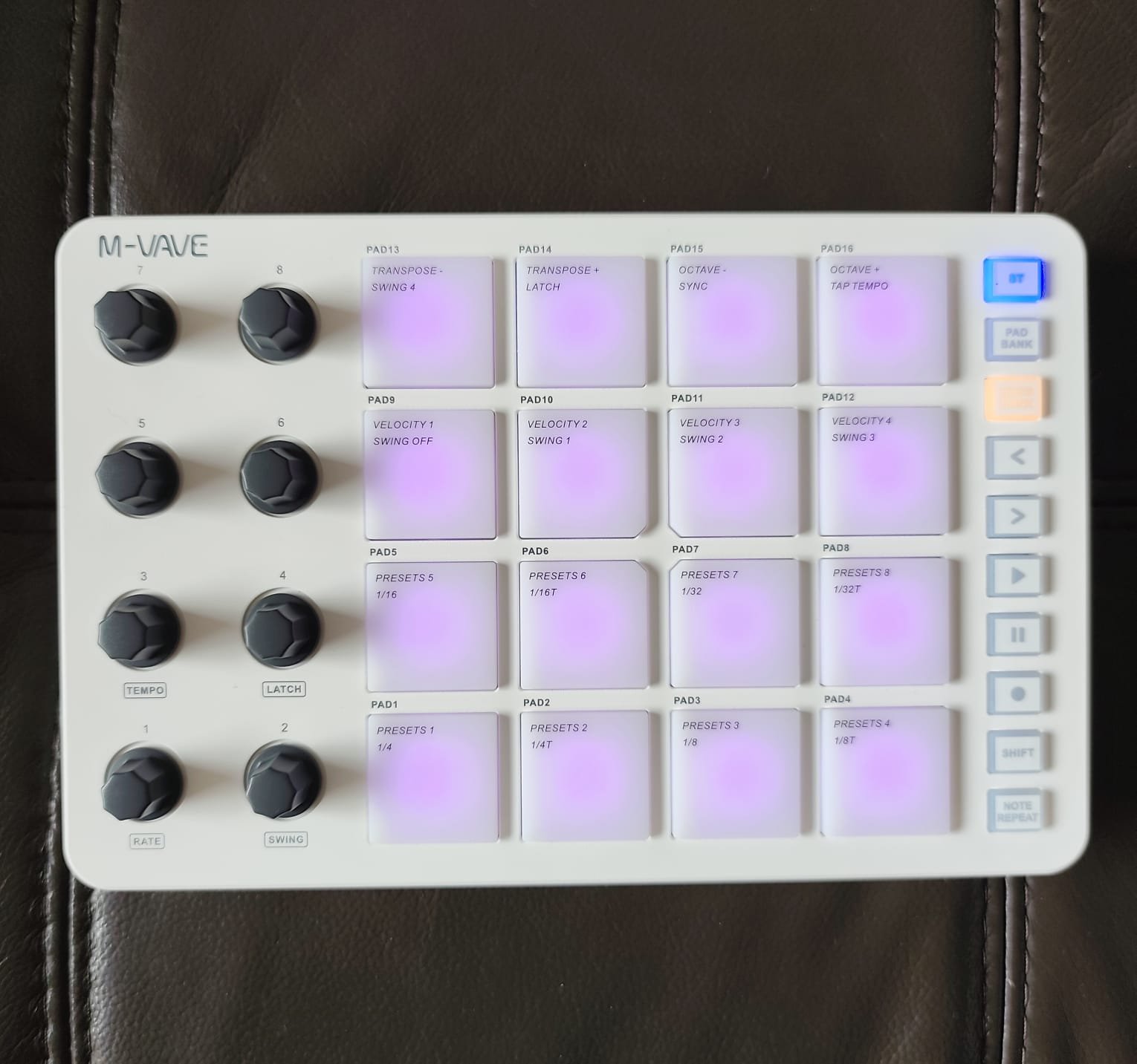 Teclado Midi Inalámbrico, Pad 16 TECLAS, PAD Midi Sampler de sonido, DJ ...