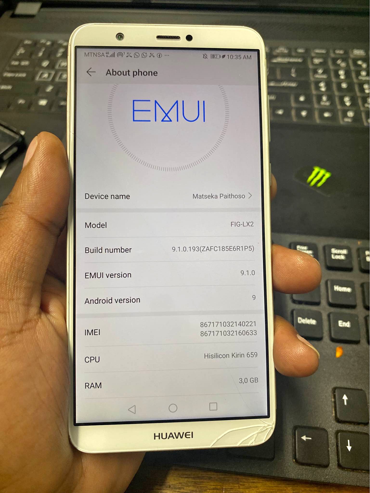 Huawei P Smart 2019 R600 280 Steve Biko road Gezina PTA Wattsup [hidden ...
