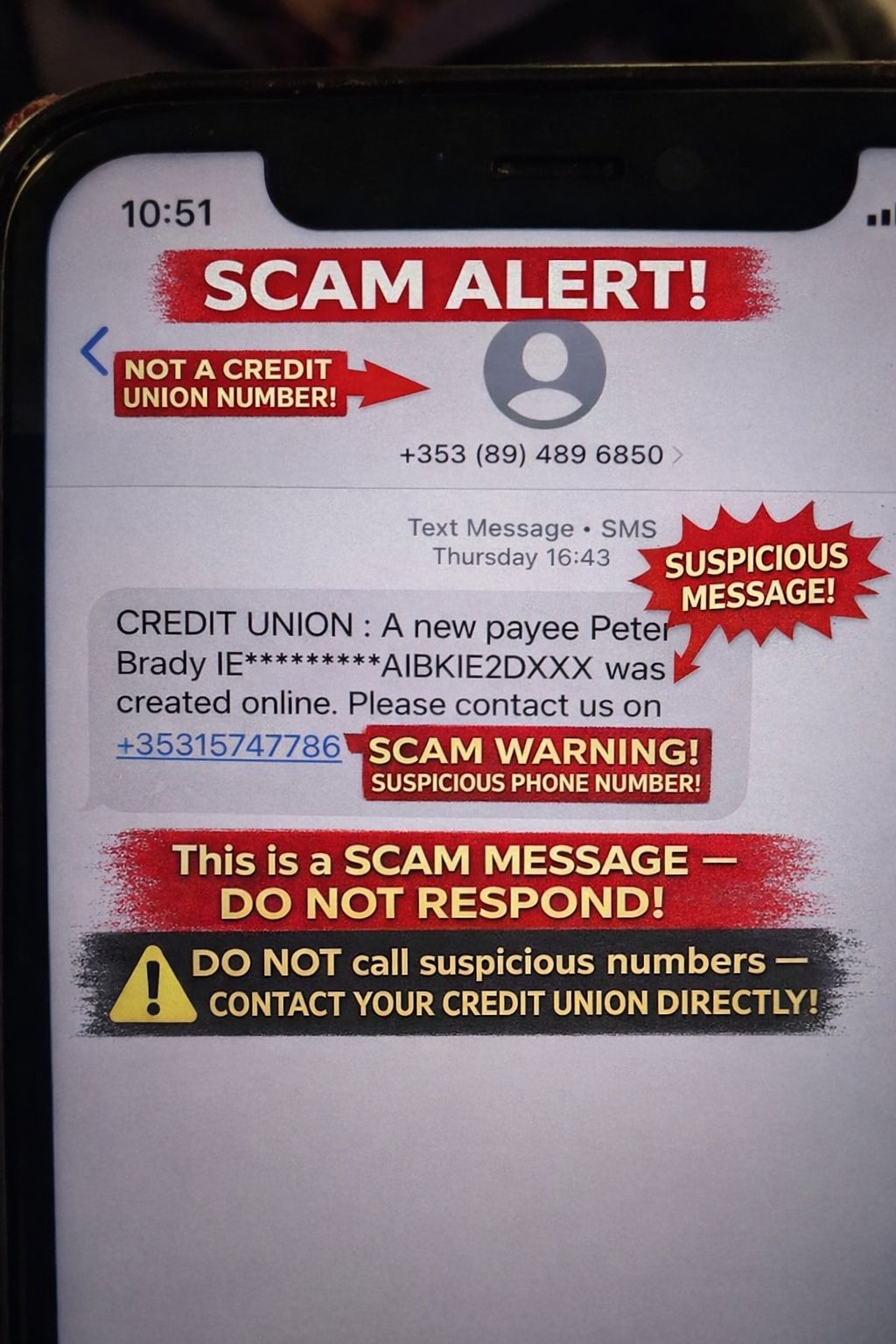Core - 🚨 Scam Alert 🚨 We’re aware of fraudulent text messages in ...
