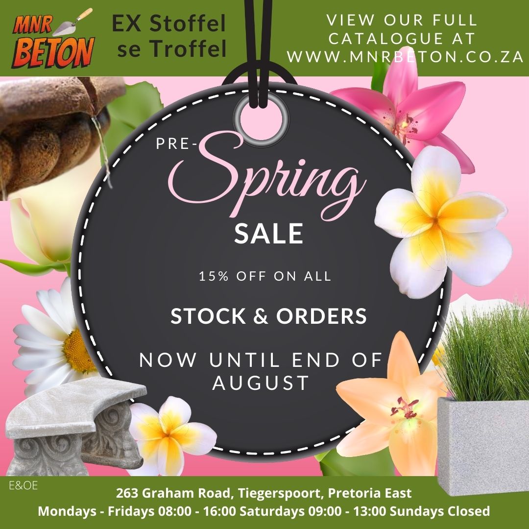 Mnr Beton - It's PRE-SPRING SALE time at MnrBeton!...