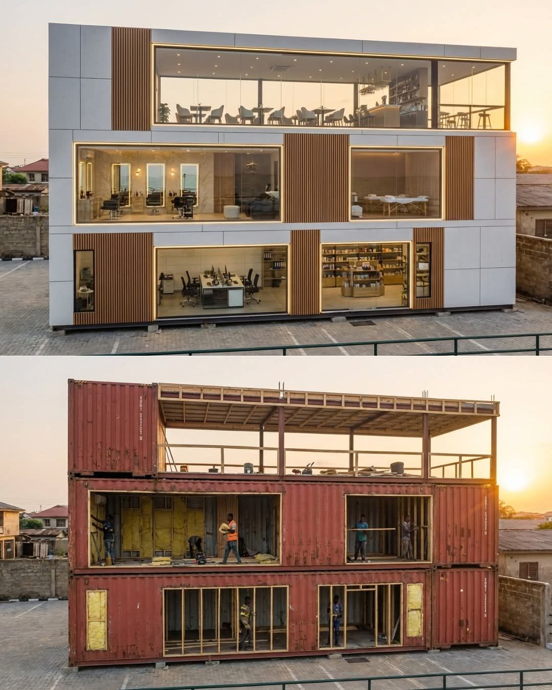 Zim Container Houses, Restaurant, Offices, Mines for sale and Designs ...