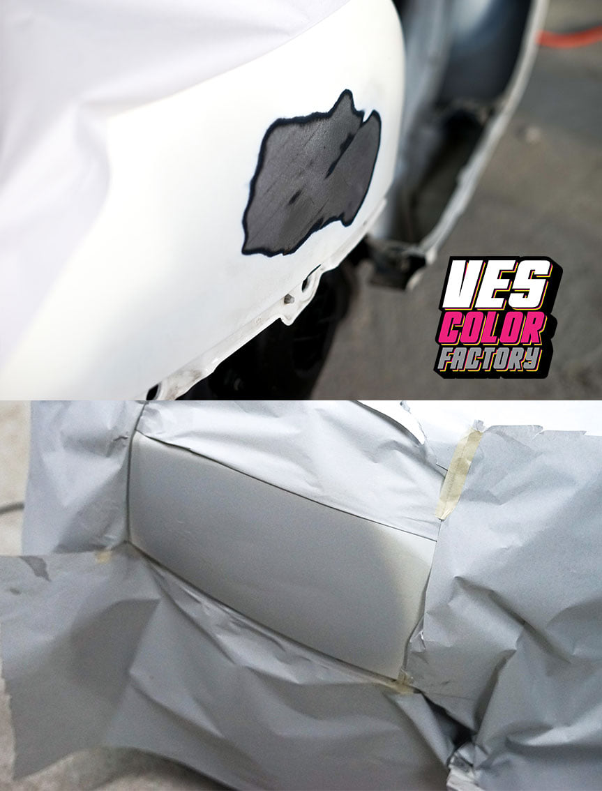 ตัวถัง Vespa เป็นเหล็ก การเตรียมพื้นเป็นสิ่งสำคัญ เมื่อรถเกิดอุบัติเหตุ ...