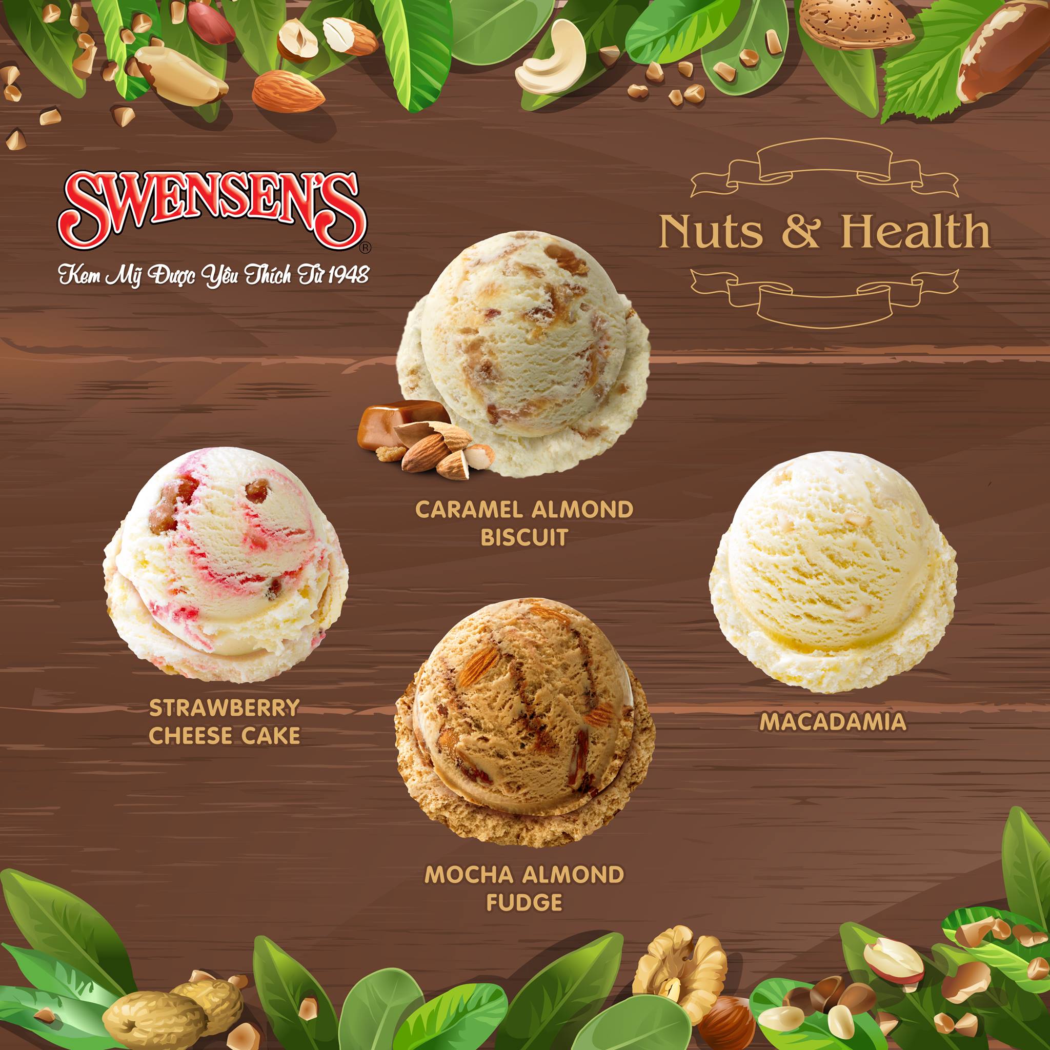 Swensen's VN - :v ĐIỂM TÊN CÁC VỊ KEM NGON KÈM HẠT GIÒN... | Facebook